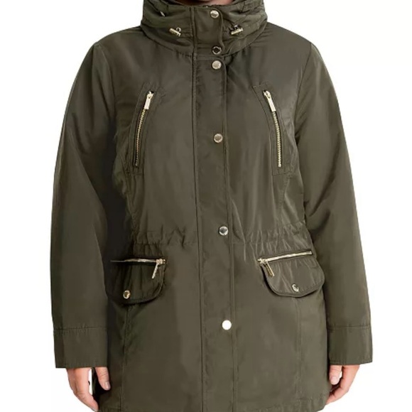 Michael Kors khaki Quilted Jacket Coat - Picture 1 of 10